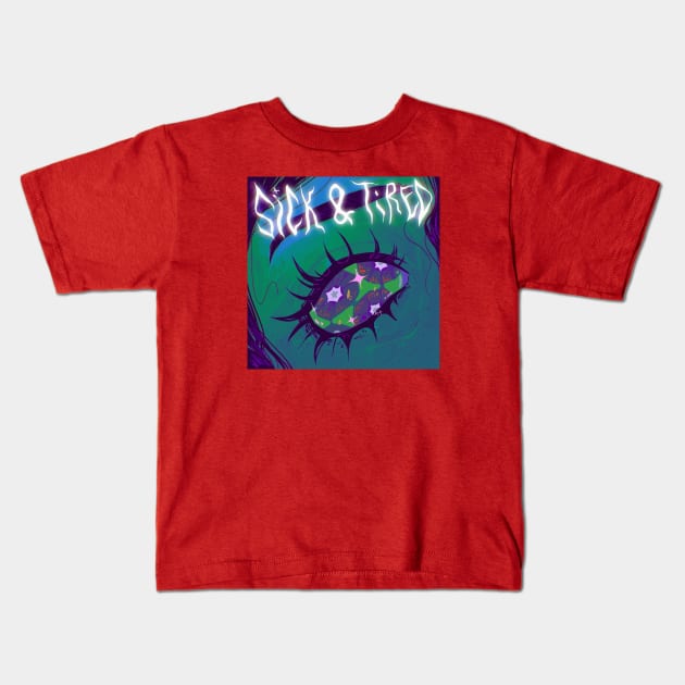 Sick & tired Kids T-Shirt by snowpiart